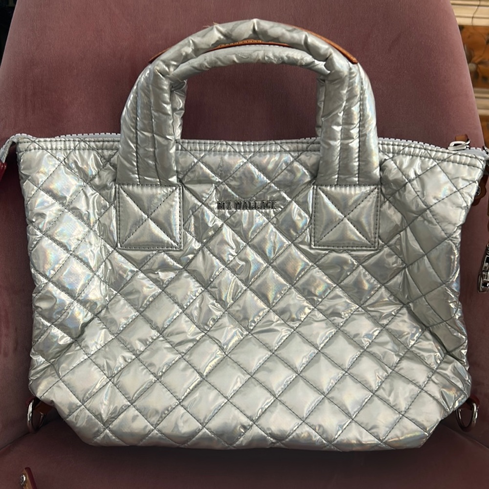 Used MZ Wallace hologram colored bag